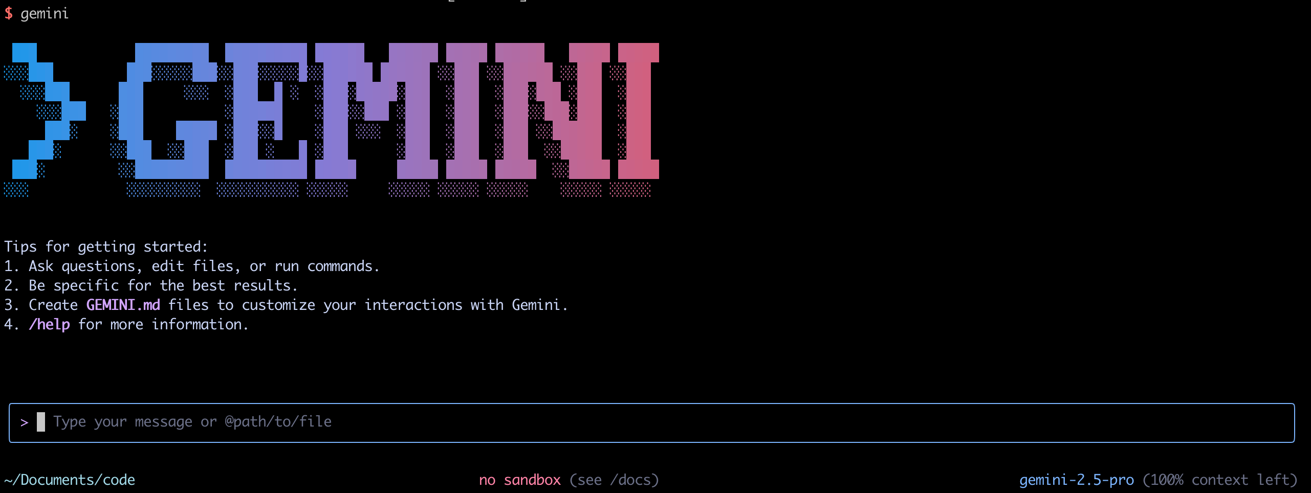 Gemini CLI登录